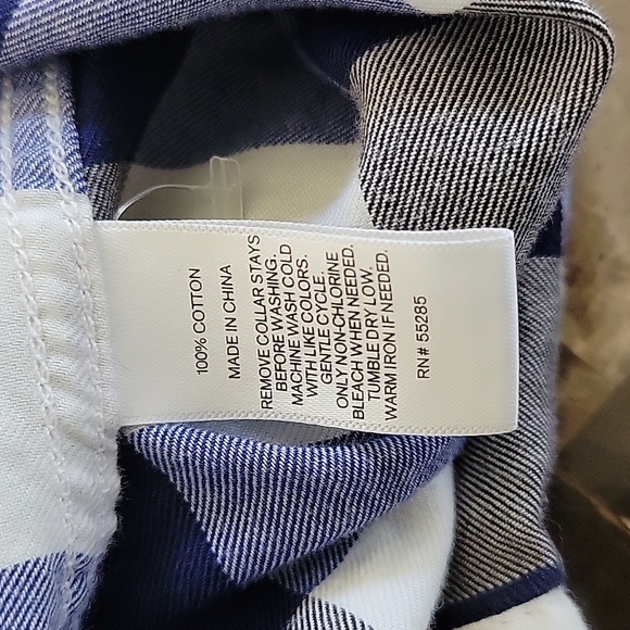 Express Men's Long Sleeve Buffalo Check Shirt - Picture 5 of 8